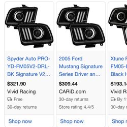 Mustang Headlights 05-09