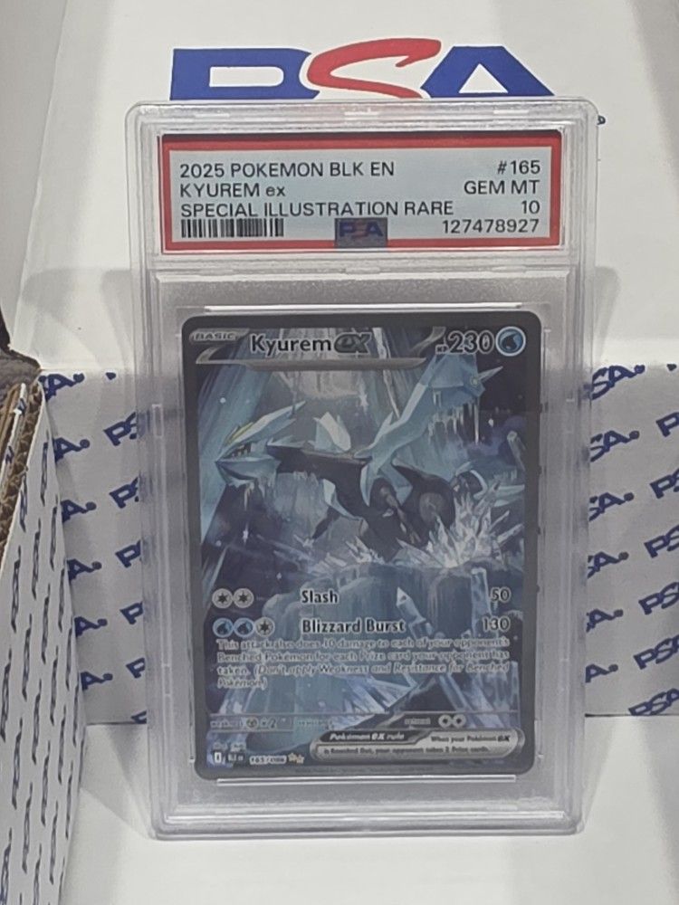 Kyurem ex 165/086 Sv: Black Bolt Holo PSA 10