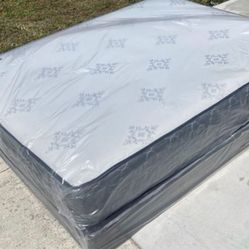New Queen Size Mattress BED with box spring set new queen size Mattress