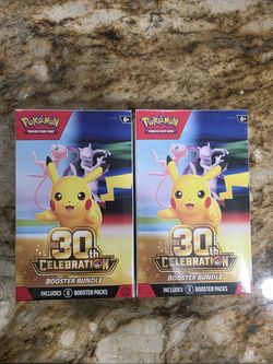 Pokemon Cards 30th Anniversary Booster Bundles