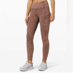 Lululemon Fast & Free Tight 25” Ice Dye Size 4