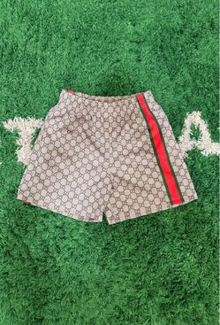 Bravest Studios GG Monogram Shorts with Stripe