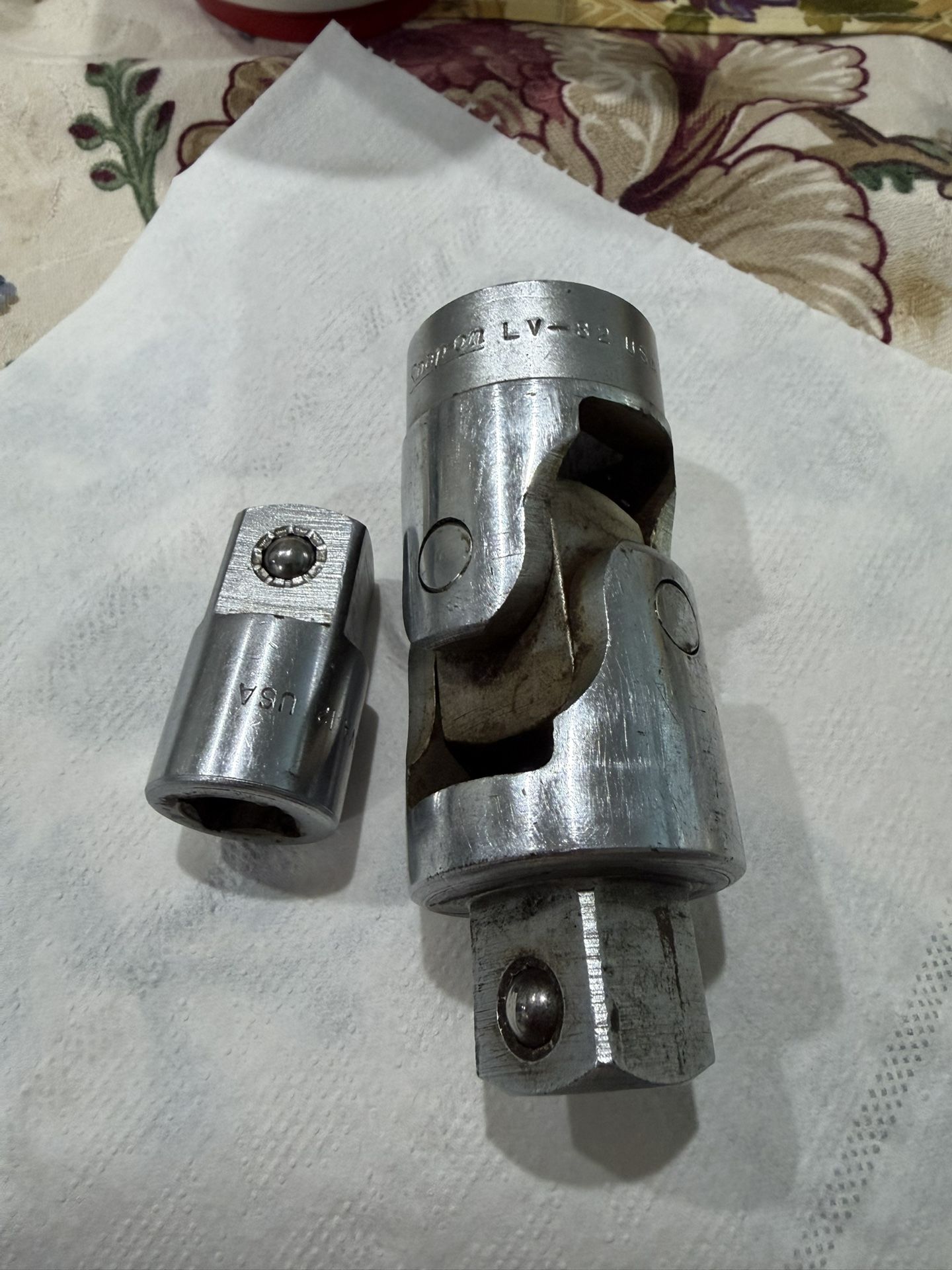 SVA12 Snap-On Adapter Socket 1/2" to 3/4" , Vintage Snap-on 3/4" Drive Universal Joint LV82 Underline