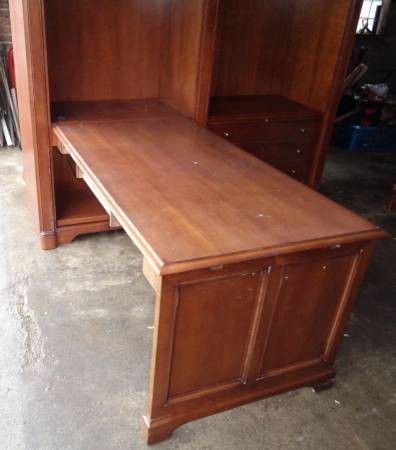 Free Desk And Wall Shelf for Home or Office- Wood

