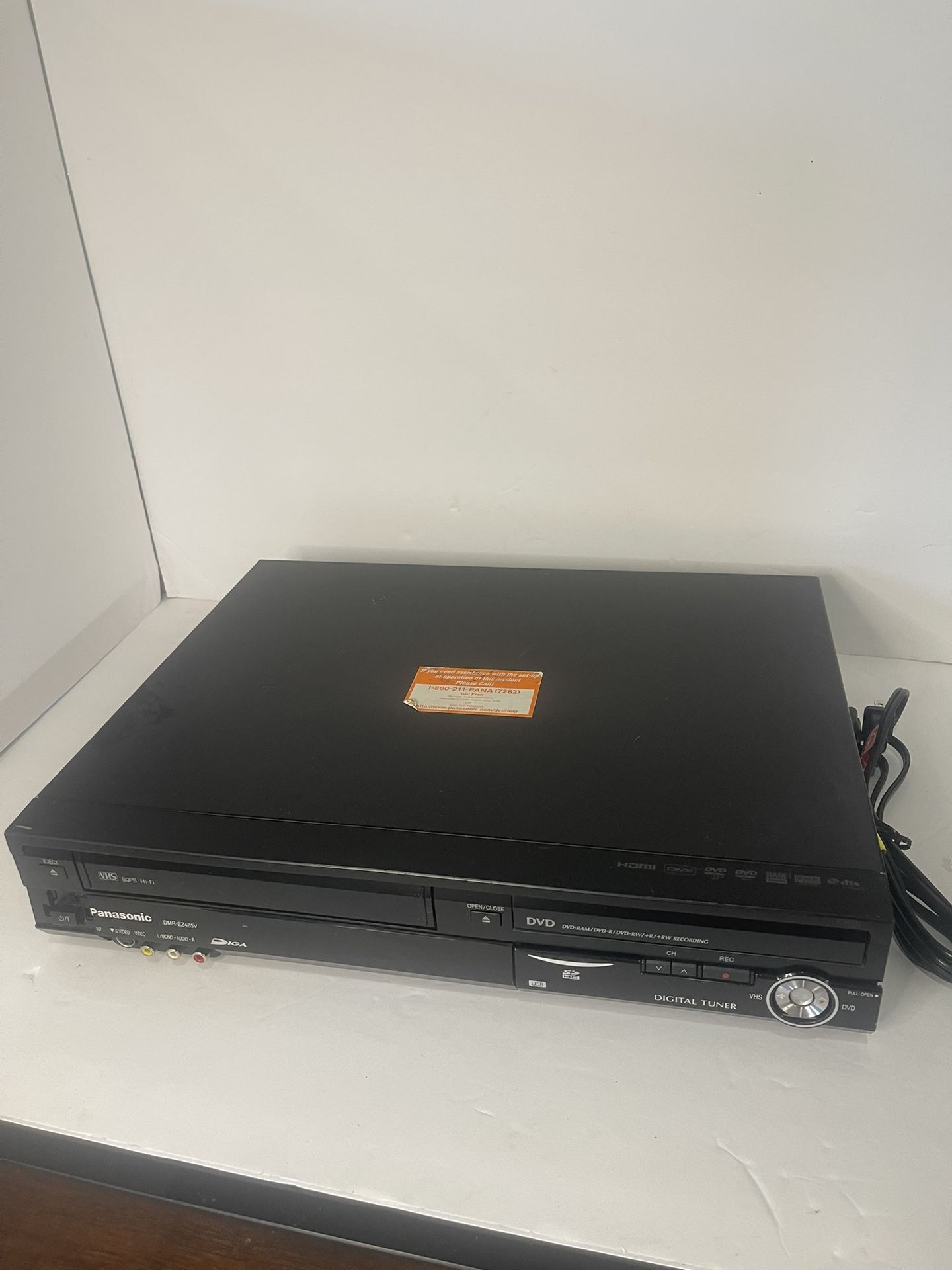 Panasonic DMR-EZ485V VHS DVD Combo Player VHS To DVD Recording HDMI Untested