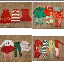 Girls Christmas/Holiday Clothes Size 4/5T