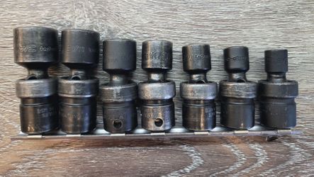 Snap-on IPFM Series 7pc 3/8" Drive Metric Impact Swivel Socket Set