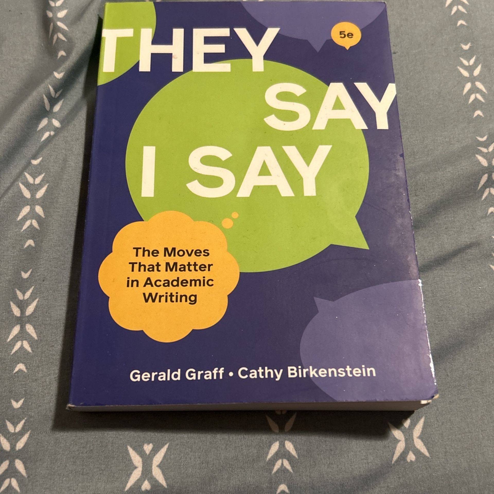 They Say I Say book