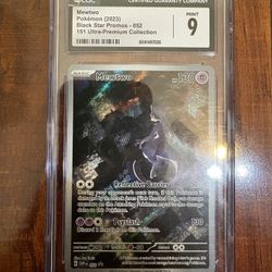 Pokemon Mewtwo 151 CGC 9 GRADED Ultra Premium Collection Black Star Promo MINT