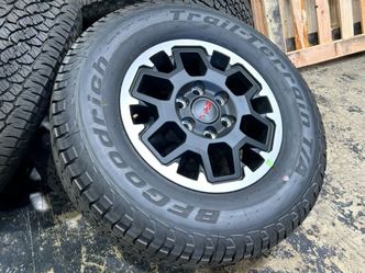 WE INSTALL 4X 17" 2026 toyota tacoma trd wheels 6X139.7 95.1MM BORE BFGOODRICH 265/70/17