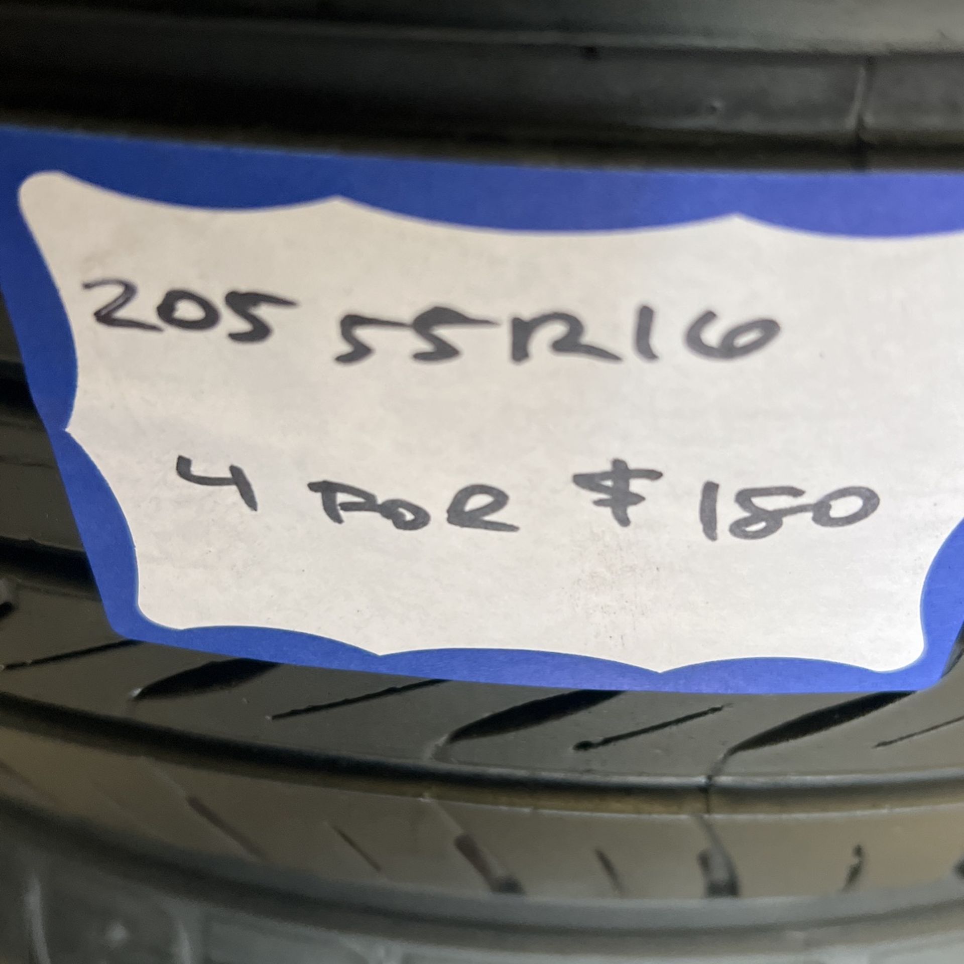 41used Tires 205/55/R 16 Sentury For 180.00 Installed. Free Mount And High Speed Balance Included. 