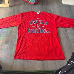 Size Medium Angels Baseball Shirt 