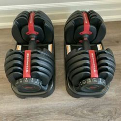 Adjustable Bowflex Dumbbells Set With Stand 