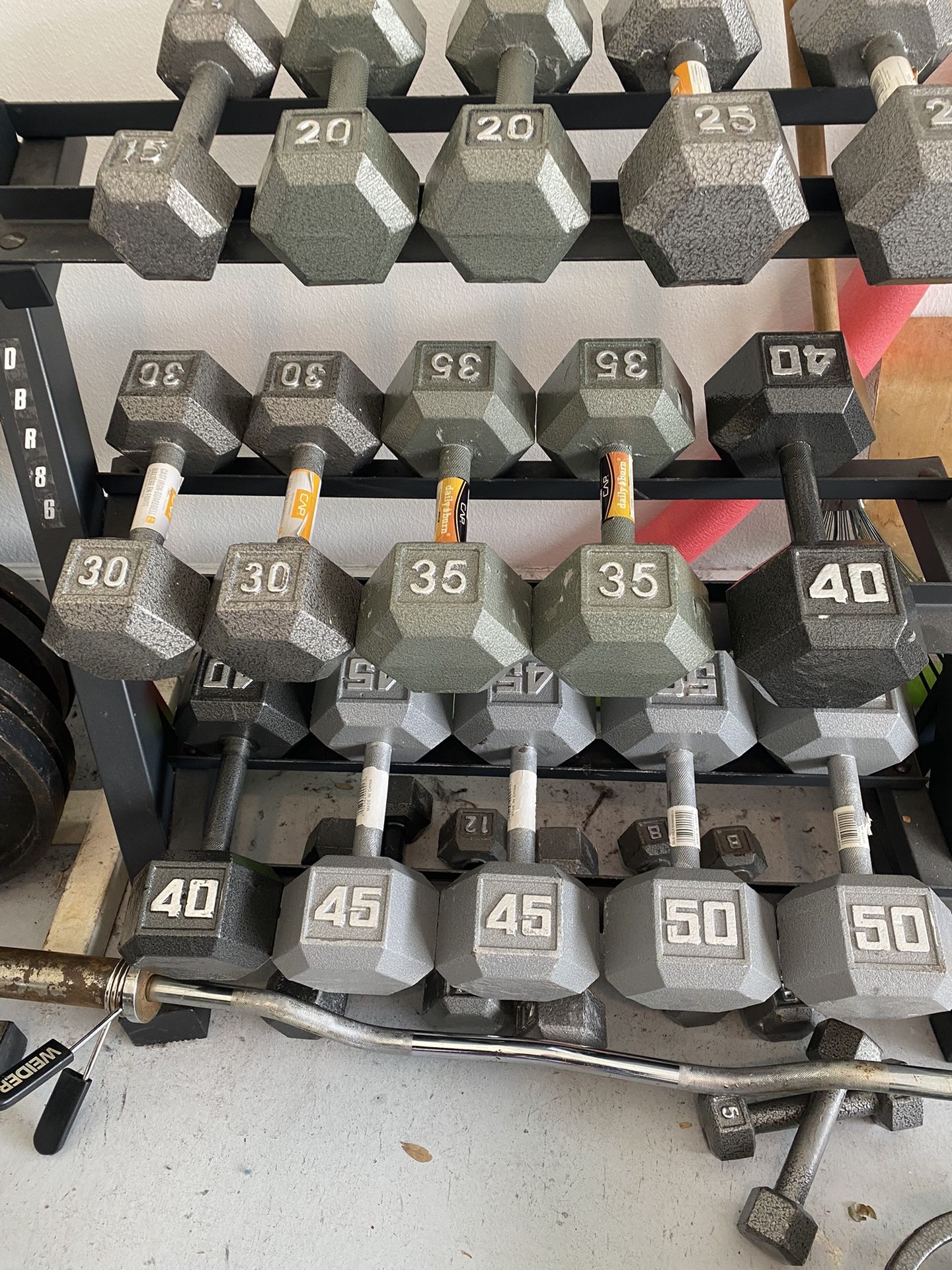 ๐๏ธโโ๏ธ Complete Home Gym Weight Set w/ Racks + Bench โ $500 (Must Pick Up