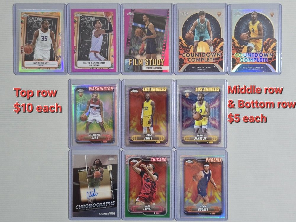 2025 Topps Chrome Basketball Cards