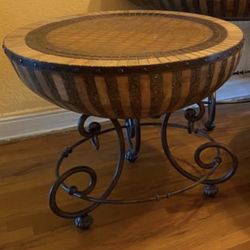 Set Of Three Living room tables $350 For All Three Drum Tables. If The Add Is Up Is Still Available.