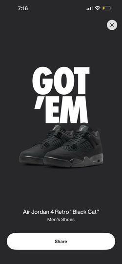 Jordan Black Cats 4s