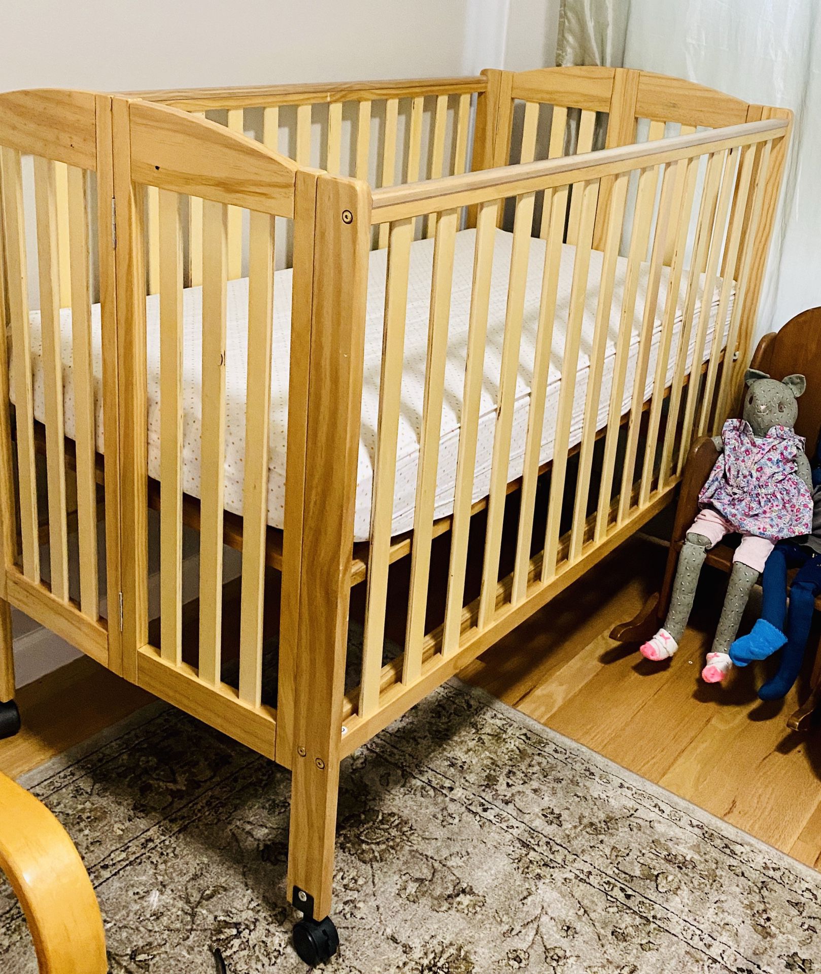 LA Baby Standard Folding Crib $95