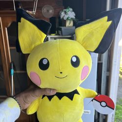 Pichu Plush 14 inch Round 1 Exclusive Official Pokemon Toy Factory Plush
