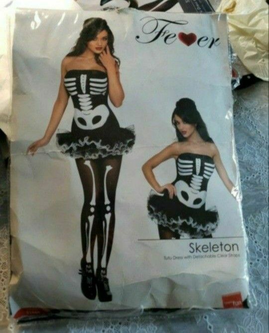 Sexy Dress Skeleton Costume 