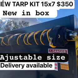 Dump Tarp Kit Cover 15x7 Ajustable Size $350