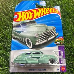 Hot Wheels green '47 Chevy Fleetline #hotwheels cars #retro