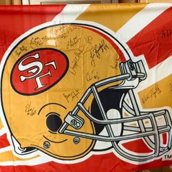 San Francisco 49ers Autographed Banner