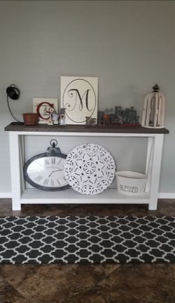 Rustic entry table