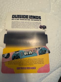 Outside lands FRIDAY wristband