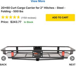 Curt Folding Hitch Rack. 2” Reciever