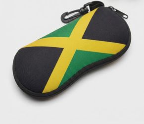 Jamaican Flag Merch Shop NSJ Flag Glasses Case and Wristbands