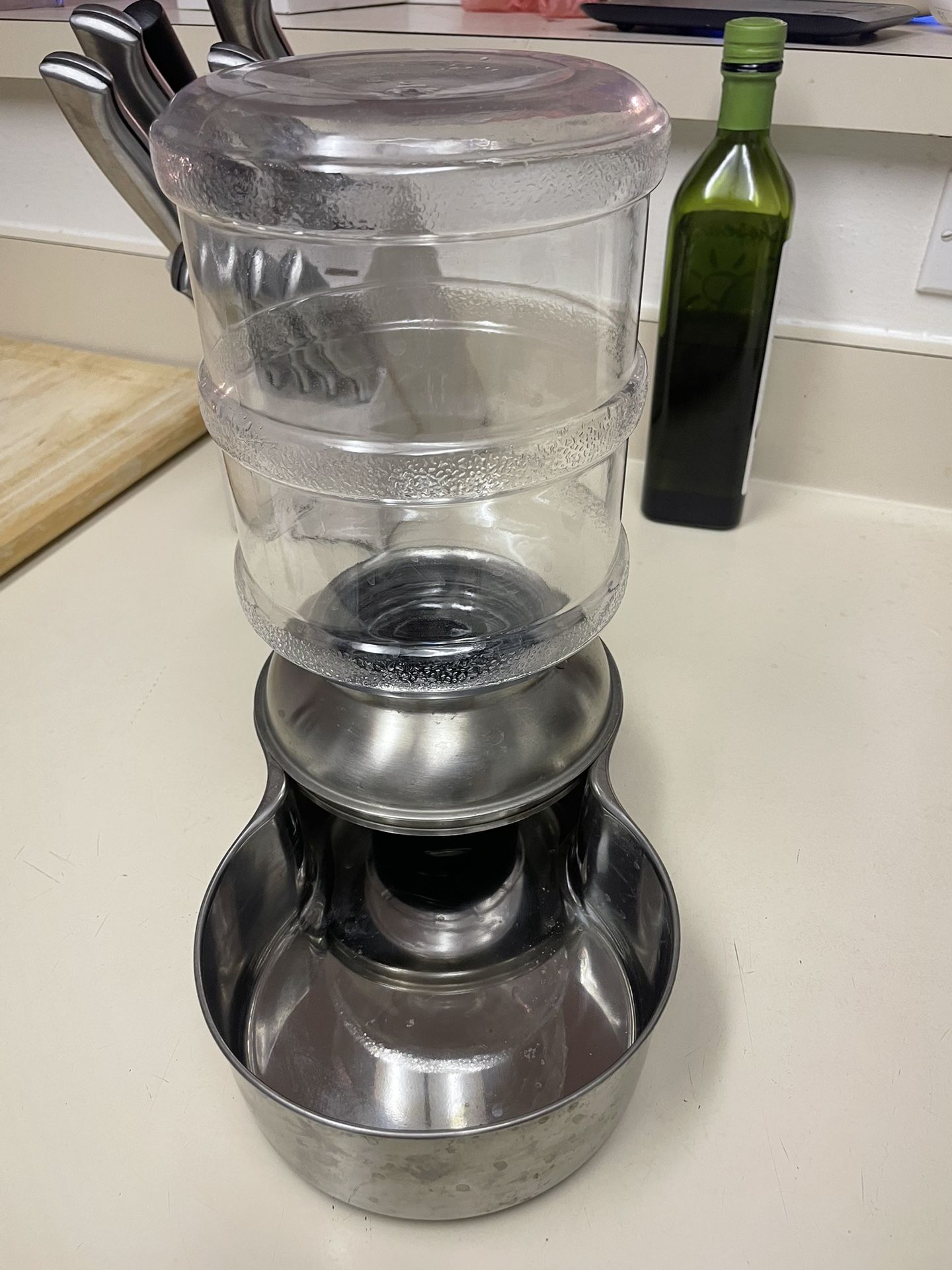 Stainless Steel Gravity Water Dispenser For Pets