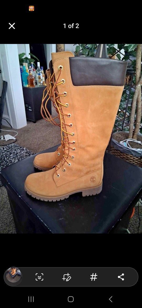 Beautiful 👢 ** OVER THE CALF TIMBERLAND BOOTS*