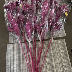 Pink Sparkly Flowers