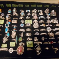 Real Sterling Silver Rings Plata 