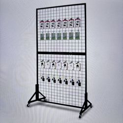 (2) 3x6 Grid Wall Display Panels With wheels