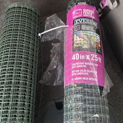 Garden fence green plastic