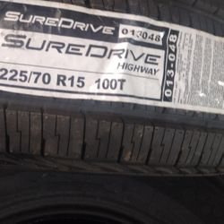 225/10 r15 Sure drive Tires *NEW*