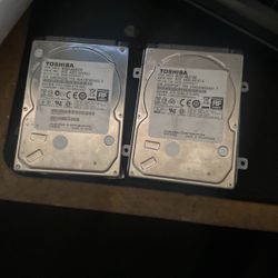 2 Toshiba 750gb HHD