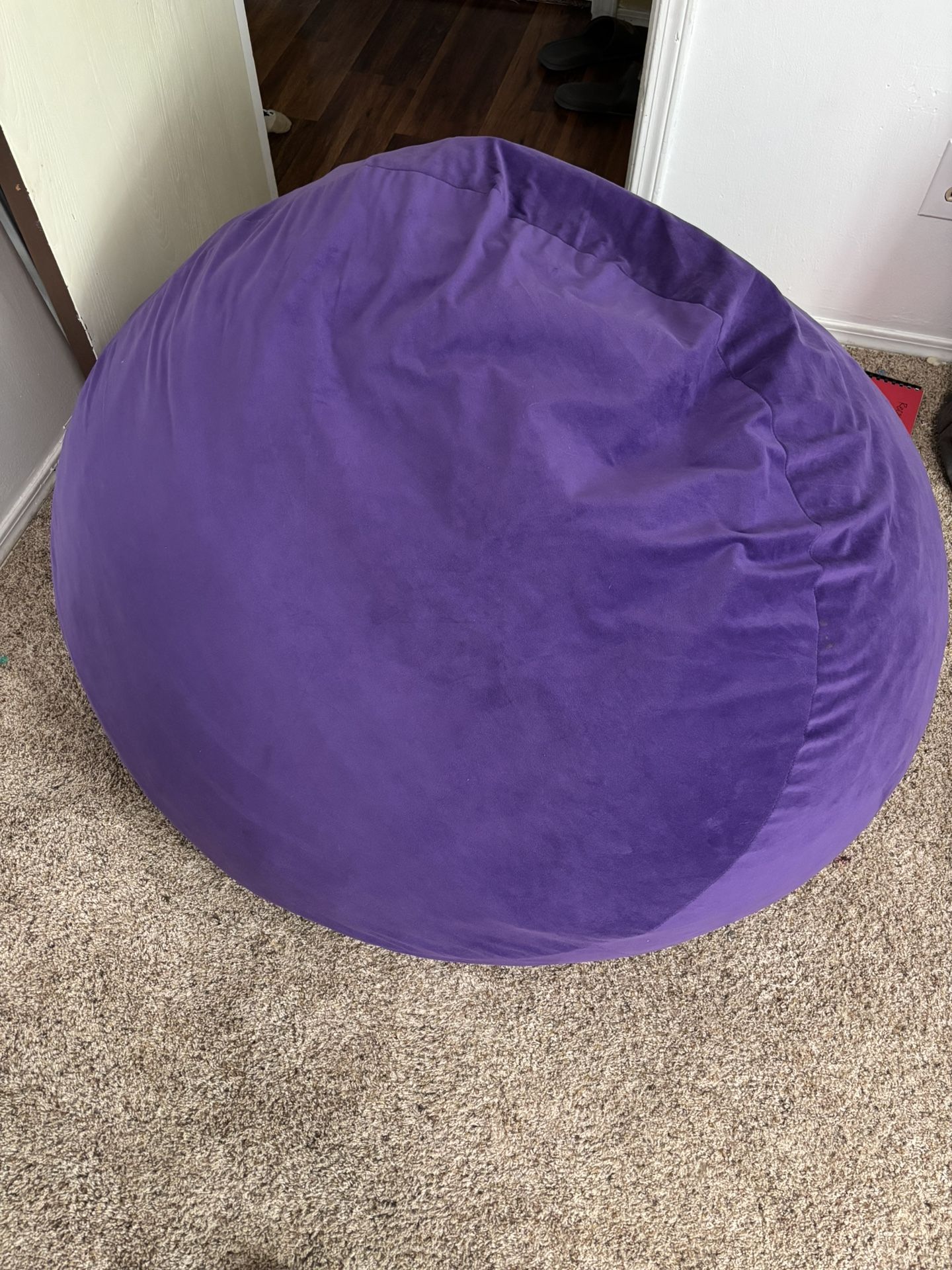 Large Purple Bean Bag