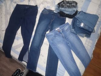 Denim jeggings and pants jr size 7-10