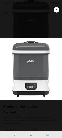 Dr. Brown bottle Sterilizer and dryer