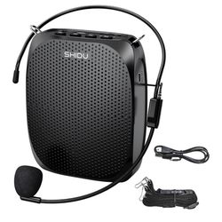 SHIDU Portable Voice Amplifier Personal Microphone Headset For Speaking , Rechargeable