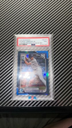 George Lombard Jr 2024 Bowman blue refractor