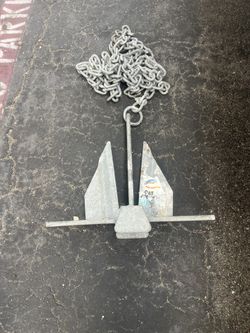 Anchor With Chain For Boat