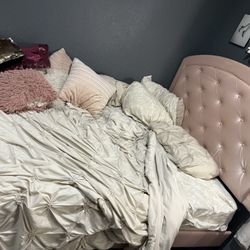 Pink Full Sized Bed Frame 