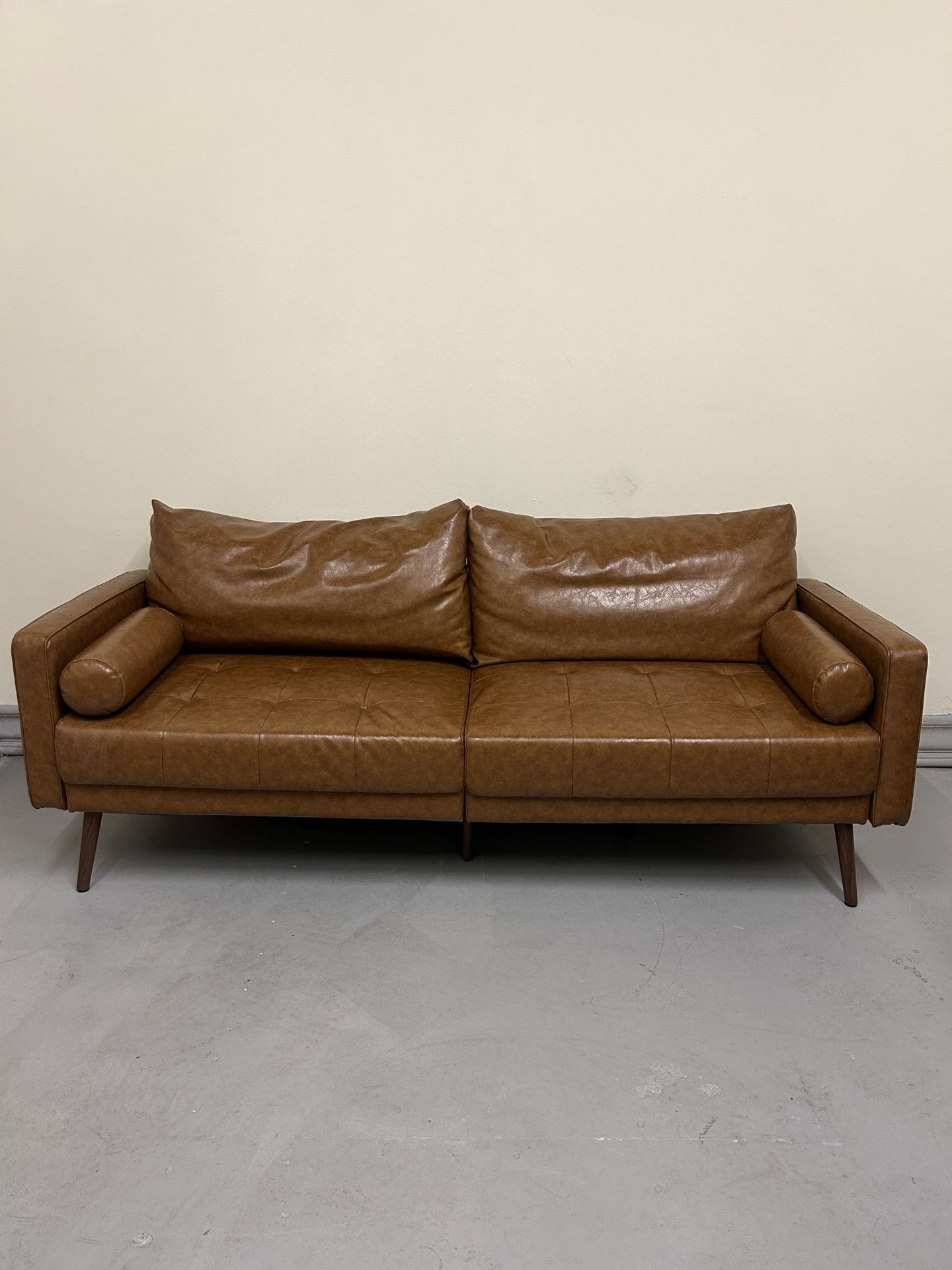 Brown Leather Couch