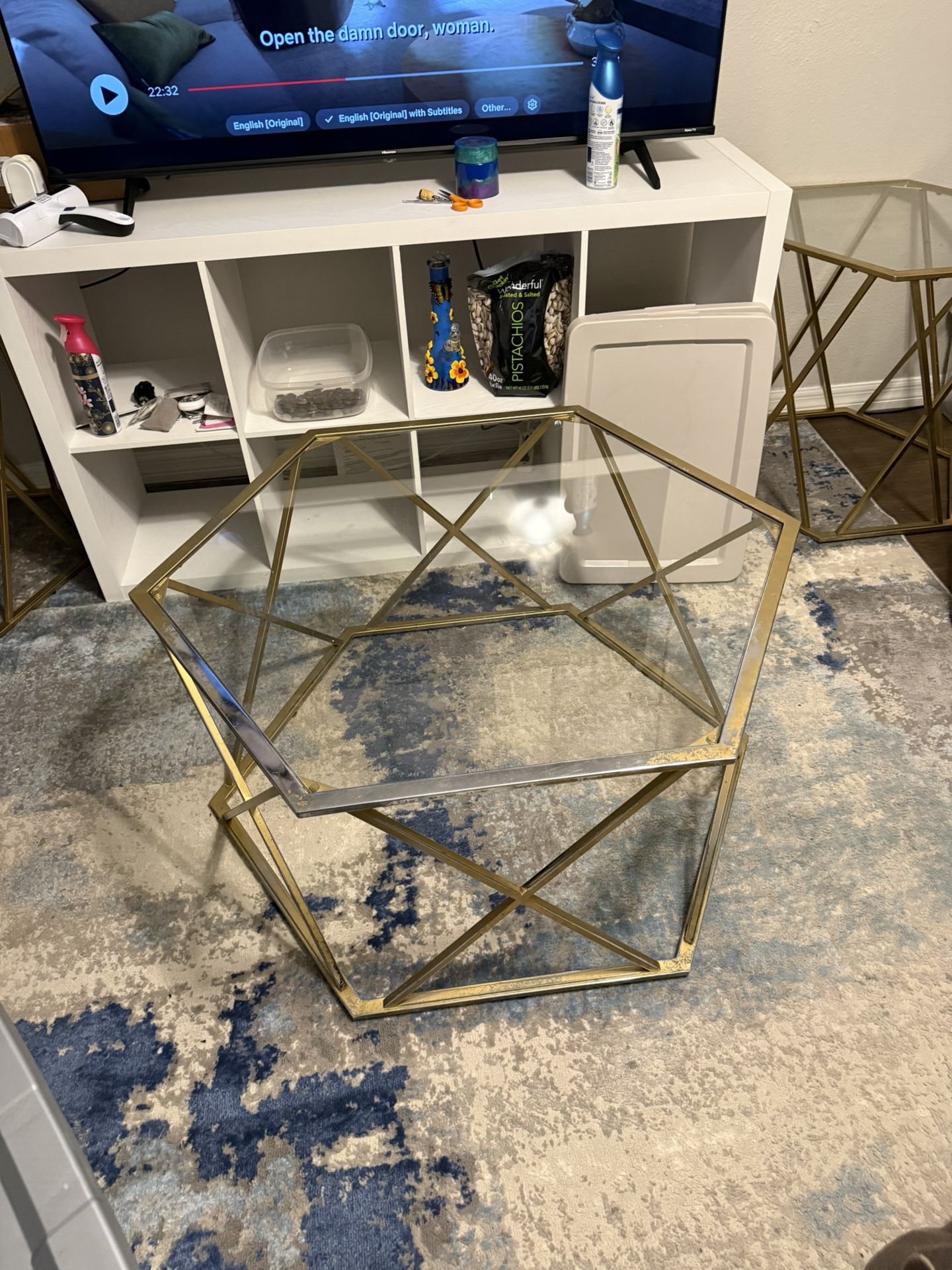 Glass Coffee And Side Tables