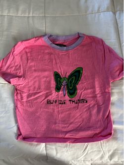 Urban Outfitters pink butterfly graphic tee buy me things