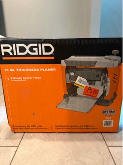Ridgid electric thickness planer